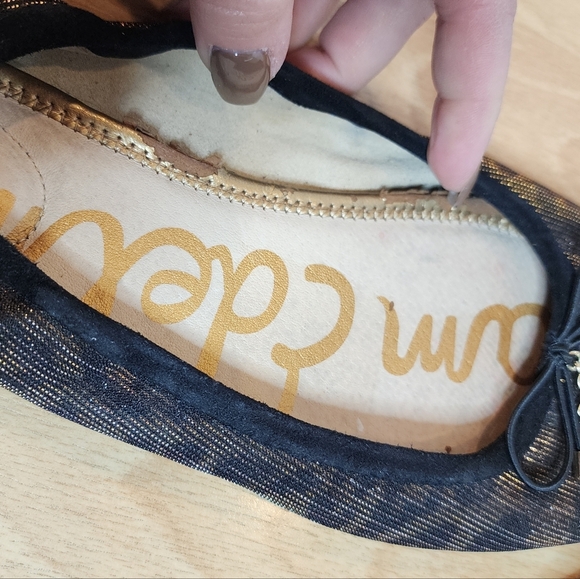 Sam Edelman Felicia Bronze Gold Leopard Ballet Flats Women's Size 10 - Picture 4 of 17